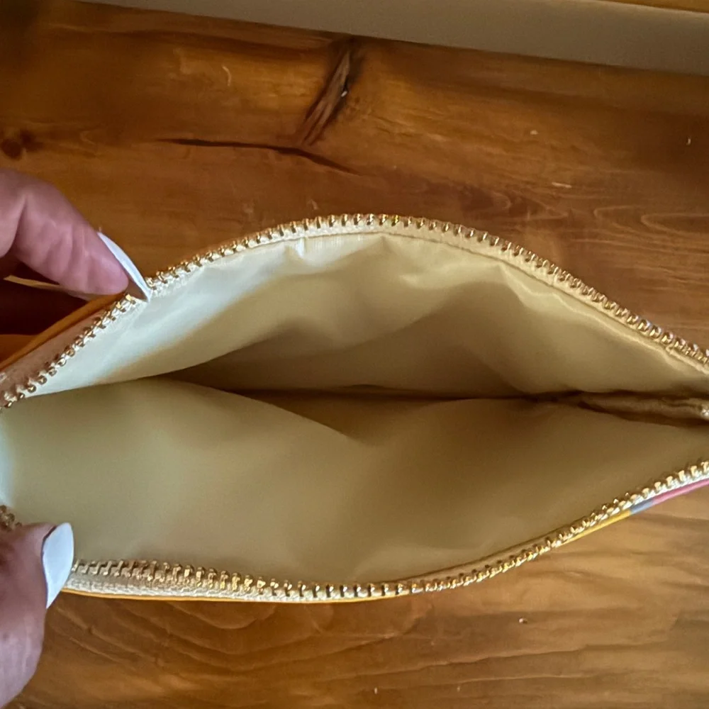 Pencil-Shaped Zipper Pouch with Apple Charm